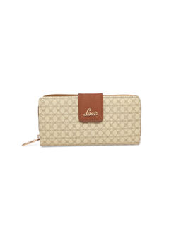 Lavie - Mono Mia Womens's Zip Wallet(Beige) (L)