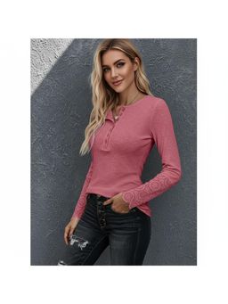 PARTIQ - Womens Loose Full Sleeves Top - Red