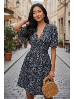 PARTIQ - Womens Resort Style Summer Dress - Black