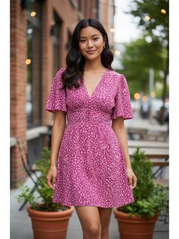 PARTIQ - Womens Resort Style Summer Dress - Red