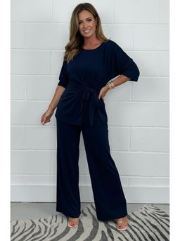 PARTIQ - Womens Full Sleeve Top And Pant Co-Ord Set - Blue