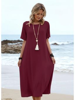 PARTIQ - Womens Summer Resort Style - Red