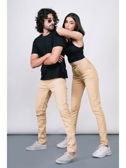 FREAKINS - Unisex Beige Skinny Jeans