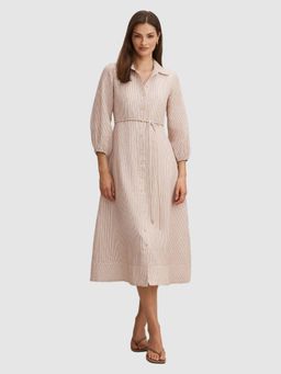 Forever New - Maisy Silk Blend Shirt Dress with Belt