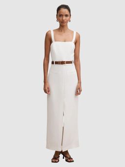 Forever New - Sara Petite Tailored Column Midi Dress with Belt