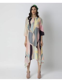 RAREISM - Abstract Multicolour Women Dress