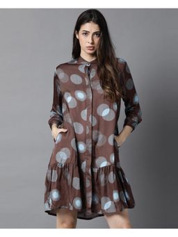 RAREISM - Chocolate Brown Women Dress