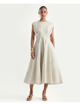 RAREISM - Solid Beige Women Dress