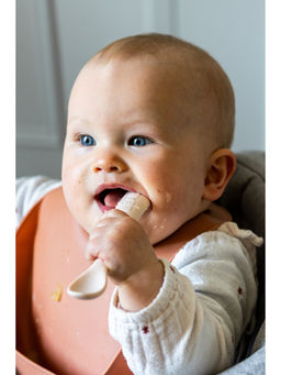 Beaba - (Pack of 2) 1st Stage Silicone Spoons Brown