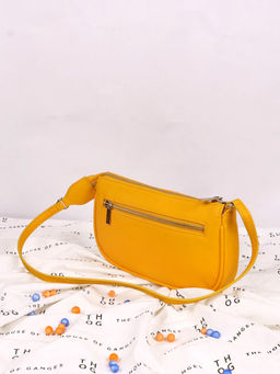 The House Of Ganges - Daily Sling Vegan Leather Shoulder Bag Mango (M)