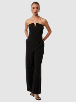 Forever New - Black Cora Petite Corset Bodice Jumpsuit