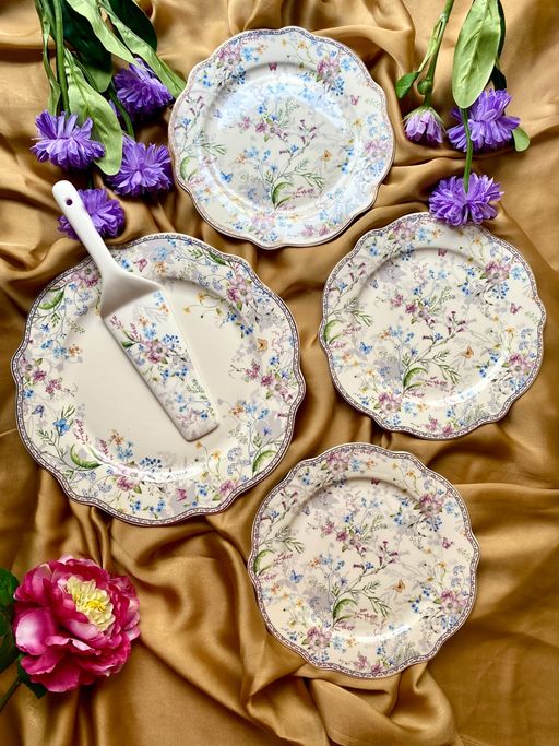 Vigneto Buy Porcelain Plates Pink White Finest Premium Porcelain