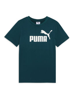 Puma - Boys Green Essentials Cotton T-Shirt