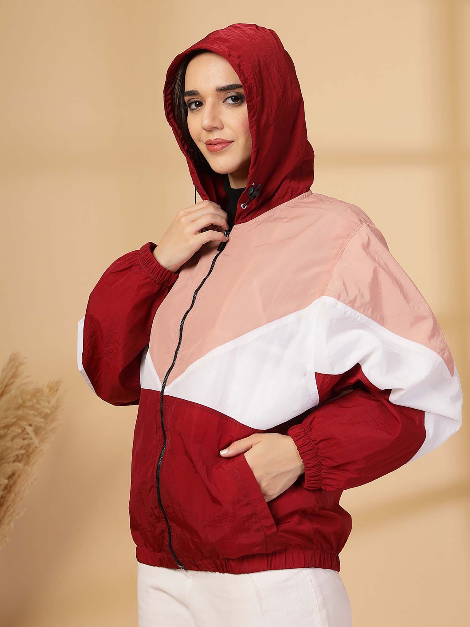 Buy Chkokko Women Winter Sports Wind Cheater Zipper Stylish Jacket