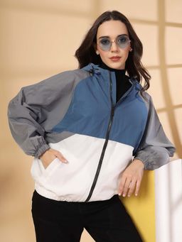 CHKOKKO - Women Standard Length Polyester Winter Sports Zipper Stylish Jacket