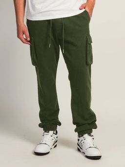 Nobero - Men Dark Green Premium Regular Fit Joggers