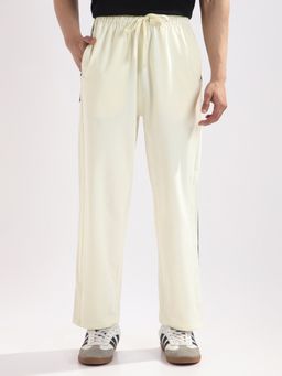 Nobero - Men Off White Zen Line Trackpant