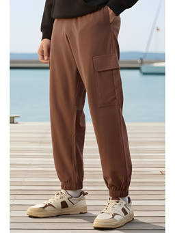 Nobero - Men Brown Premium Joggers