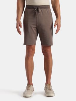 Jockey - Men Am14 Super Combed Cotton Rich Straight Fit Shorts- Dark Khaki