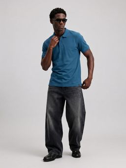 WROGN - Men Teal Essential Supima Polo T-Shirt