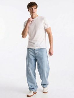 WROGN - Men White Essential Supima Crew Neck T-Shirt