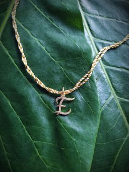 Digital Dress Room - Letter E Name Rakhi Designs Personalized Alphabet Gold Plated Customized Ad
