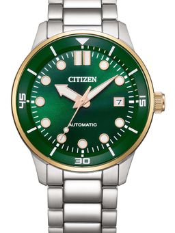 Citizen - Men Mechanical Hands 4 Cm Green Dial Analog Watch-NJ0196-80X (L)