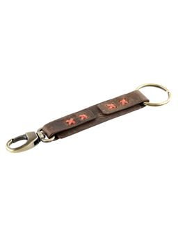 Aditi Wasan - Leather Keyring With Red Stitched