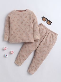 Baby Nation - Dinosaur Cotton Printed T-shirt and Pyjama