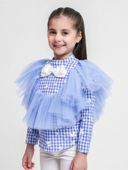 THE PONY & PEONY CO. - BLUE BUTTERFLY LILLY TOP