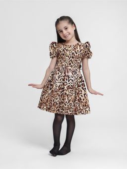 THE PONY & PEONY CO. - Brown LEOPARD LOVE DRESS