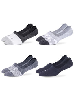 Supersox - Men Multi-Color Low Cut No Show Loafer Breathable Socks