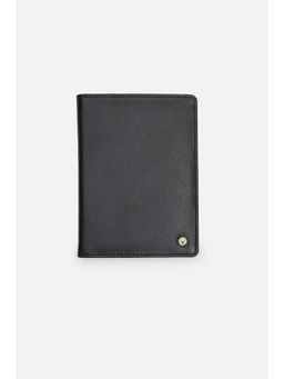 Allen Solly - Men Black Textured Leather Wallet