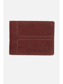 Allen Solly - Men Brown Textured Leather Wallet