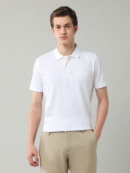 Arrow Newyork - Brown Abstract Regular Fit Polo T-Shirt