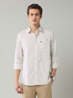 Arrow Sports - White Checks Slim Fit Shirt