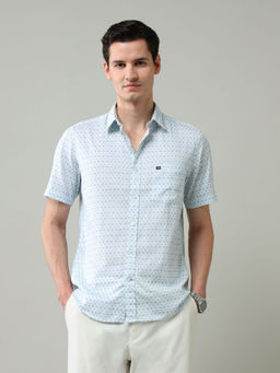 Arrow Sports - Blue Printed Regular Fit Shirt