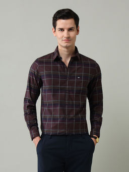 Arrow Sports - Red Checks Slim Fit Shirt