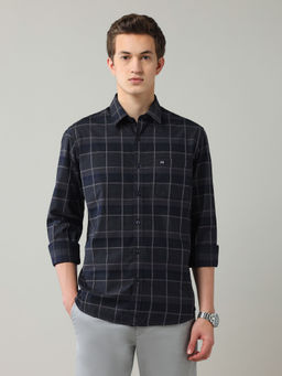 Arrow Sports - Blue Checks Slim Fit Shirt