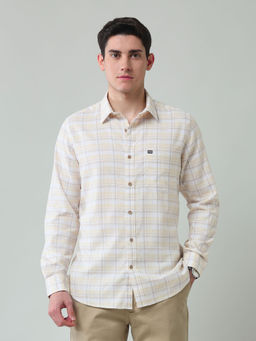 Arrow Sports - Yellow Checks Regular Fit Shirt