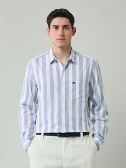 Arrow Sports - Blue Stripes Regular Fit Shirt