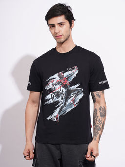 Being Human - Black Printed Regular Fit T-Shirt