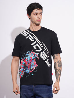 Being Human - Black Printed Regular Fit T-Shirt