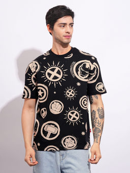 Being Human - Black Printed Regular Fit T-Shirt