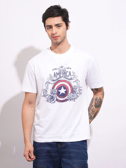 Being Human - White Printed Regular Fit T-Shirt