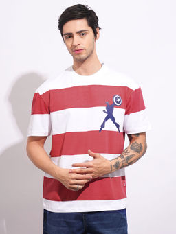 Being Human - Red Stripes Regular Fit T-Shirt