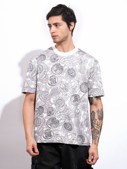 Being Human - White Printed Regular Fit T-Shirt