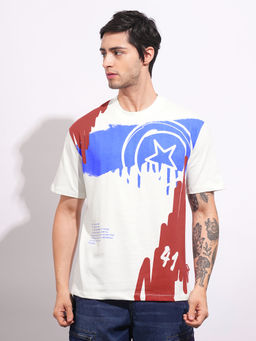 Being Human - Multi-Color Printed Regular Fit T-Shirt