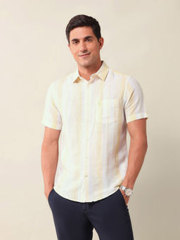 U.S. POLO ASSN. - Yellow Stripes Tailored Fit Shirt