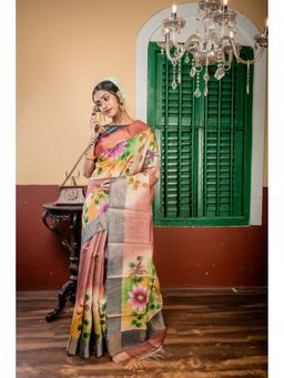 Maayavi - Multi-Colour Alekhya Saree with Unstitched Blouse